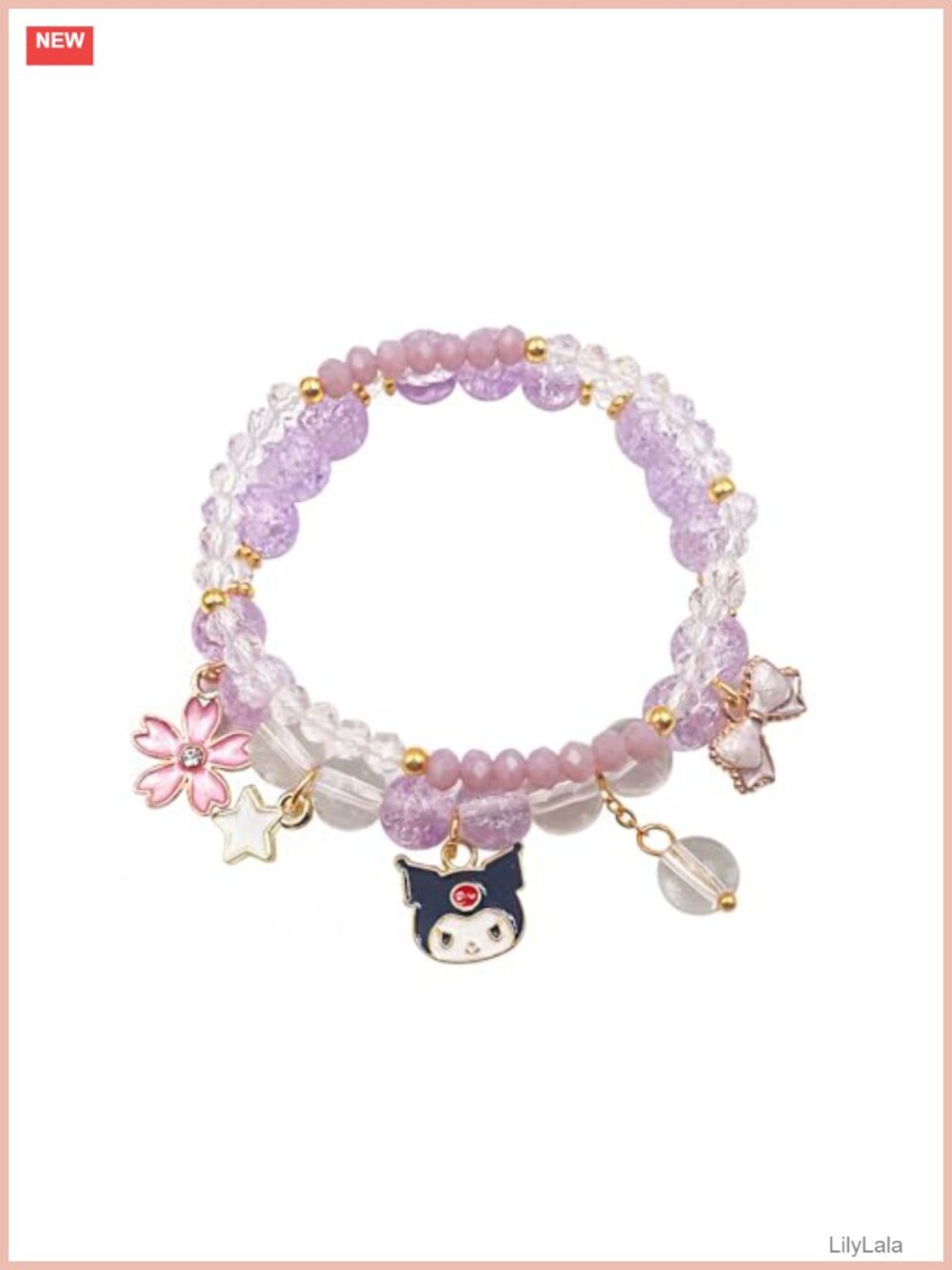 Crystal Bead Stretch Bracelet Set Elastic Pearl Beaded Friendship Jewelry